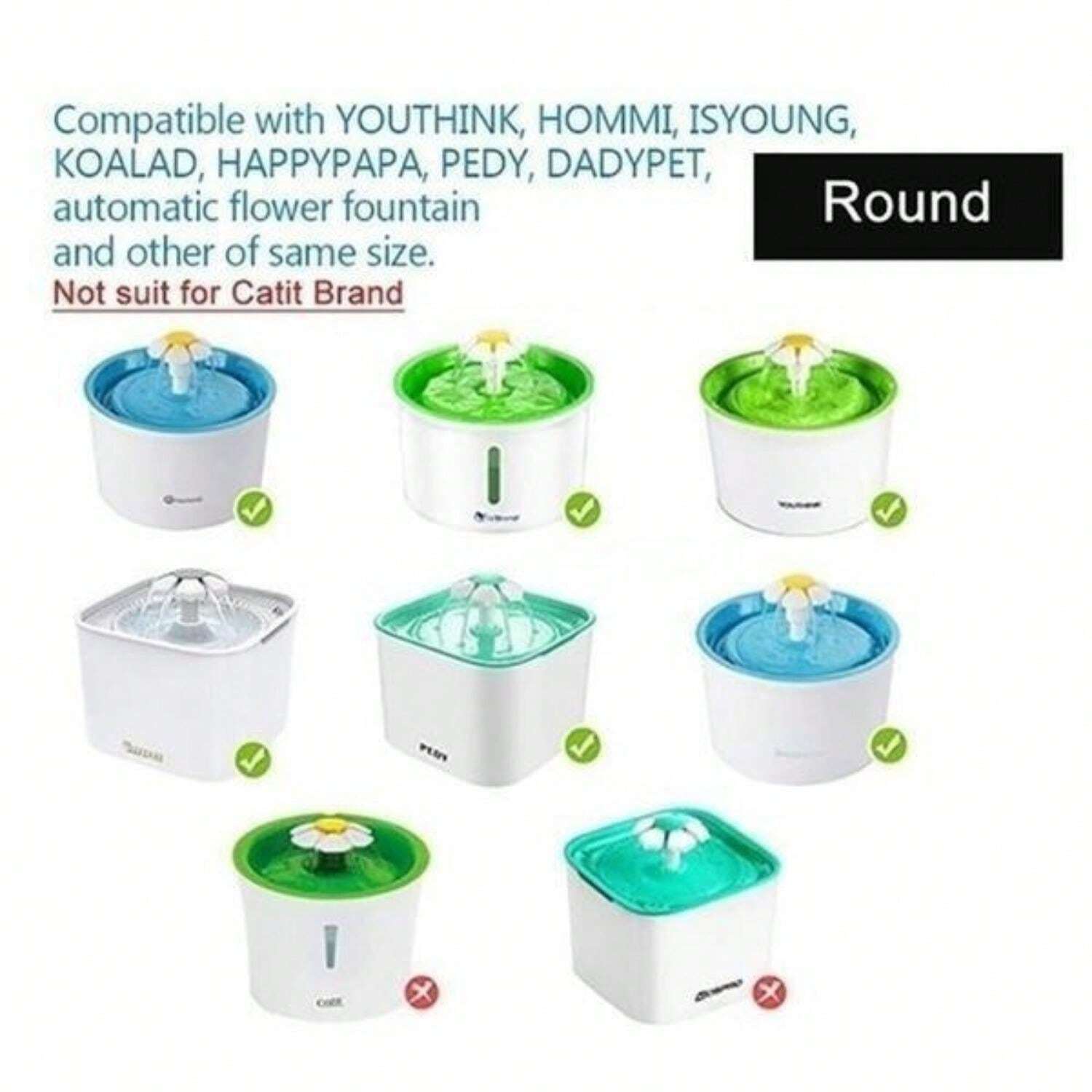 Activated Carbon Filter Cartridge Replacement Cat Water Dispenser