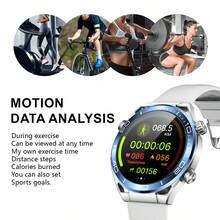 Nuevo y popular reloj inteligente de silicona unisex 2024 con múltiples funciones como llamada, conteo de pasos, seguimiento de calorías, alarma, recordatorio de notificaciones, etc. Pantalla táctil HD de 1.5 pulgadas, compatible con sistemas Android e iOS como regalo para estudiantes que regresan a la escuela - Plateado - Ver 8