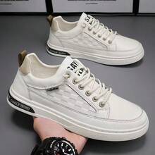 Phong Cách Hàn Quốc Hợp Thời Trang Nhẹ Bền Dễ Phù Hợp Thoải Mái Đa Năng Sinh Viên Giày Thể Thao Sneaker Thoáng Khí Thời Trang Cho Nam - Màu be - Xem 2