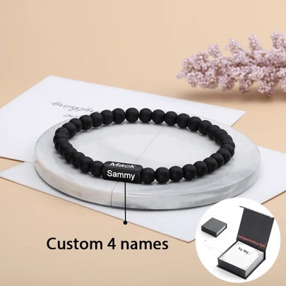 Men's Bracelets With Personalized Personalized, Commemorative Gifts To Father/Grandfather/Boyfriend