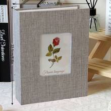 Album Ảnh Vải Đơn Giản 6 Inch 200 Trang - Xám - Xem 2