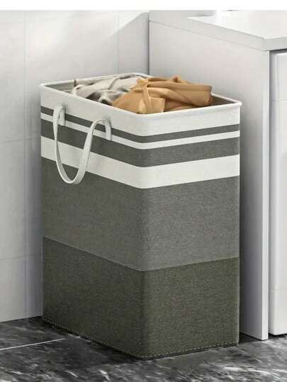 1入超大容量洗衣籃兼收納袋，適用於髒衣服和雜物，可折疊和攜帶手柄