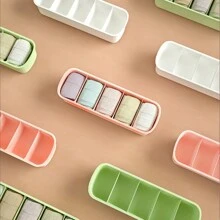 2pcs Sock Storage Box Drawer Organizer, Closet Divider Box For Dormitory And Home, Underwear Storage Box For Socks And Pantyhose - Multicolor - View 6