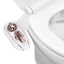 LUXE Bidet NEO 320 Plus - Only Patented Bidet Attachment For Toilet Seat, Innovative Hinges Clean, Slide-In Easy Install, Advanced 360° Self-Clean, Warm, Dual Nozzles, Feminine & Rear Wash (Chrome, Rose Gold, White) - 玫瑰金 - 查看 1