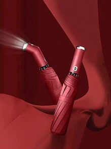 1入組素色自動雨傘 - 粉色 - 查看 16