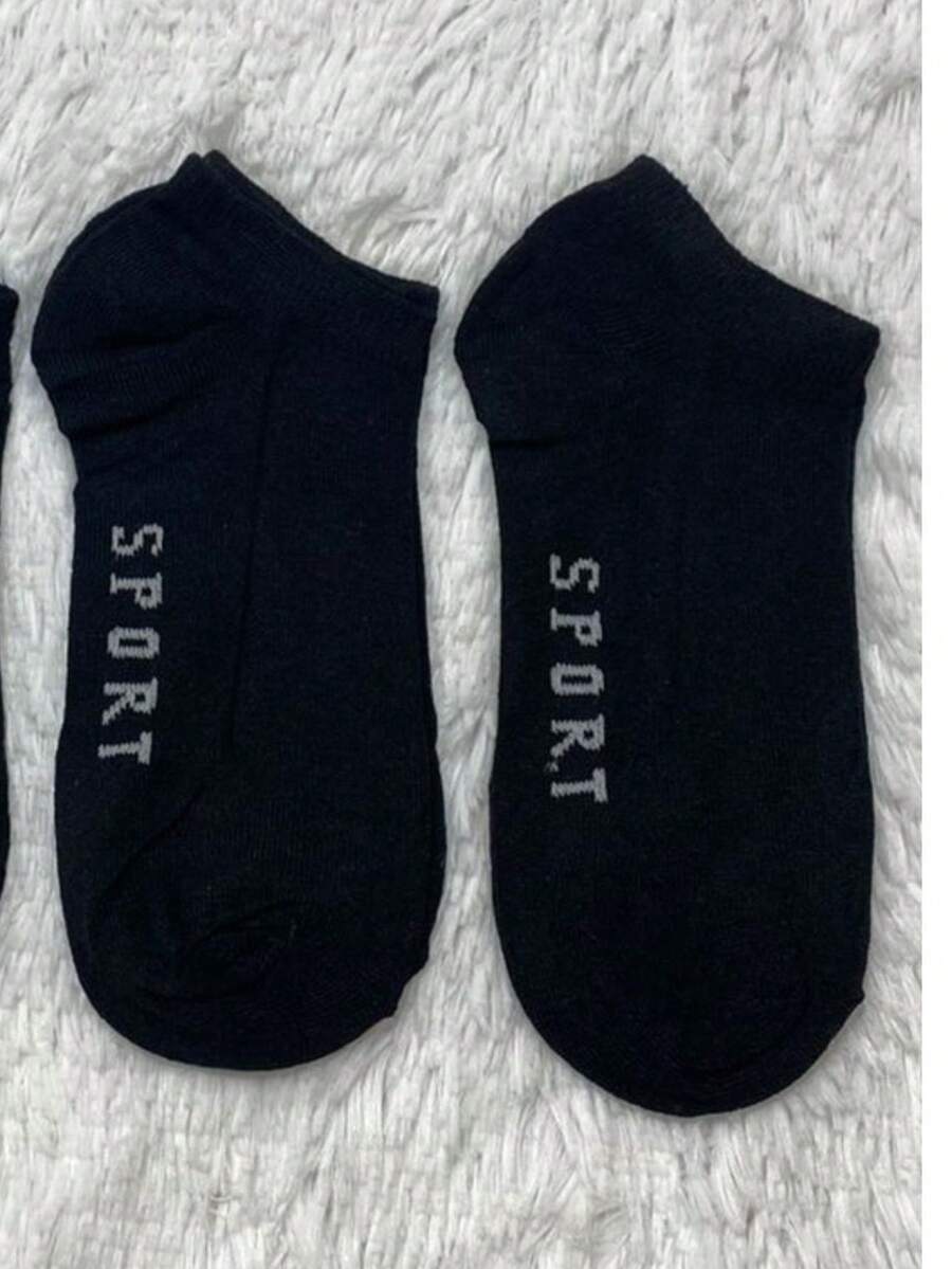Short Socks KIT With 12 Pairs - 黑色 - 查看 1