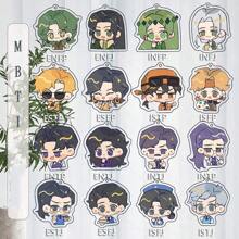 1pc Cute Personalized MBTI 16 Personalized Types Acrylic Keychain Pendant - Multicolor - View 1