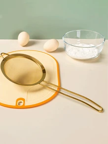 Stainless Steel Handheld Sugar Powder Sieve/Strainer/Sifter With Ultra-Fine Mesh For Home Kitchen, Ideal For Filtering Milk Tea, Honey, Soy Milk, Bean Juice - Gold - View 4