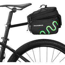 ROCKBROS Bike Trunk Bag 8L Rear Rack Bag Bike Rear Cargo Bag Rack Carrier Bag, Max 3kg/ 6.5lbs - Black - View 2