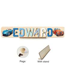 Puzzle avec nom personnalisé, jouet de puzzle en bois personnalisé, puzzle avec nom personnalisé, jouet de puzzle alphabet 3D, cadeaux de Noël de Pâques, cadeaux de premier anniversaire, cadeaux personnalisés, cadeau d'anniversaire, puzzle en bois, jouet de puzzle en bois personnalisé, cadeau d'anniversaire, blocs de construction pièce de coffret cadeau Décoration