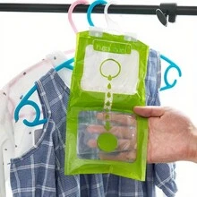 1pc/3pcs Hanging Dehumidifying Bag, Suitable For Bedding, Moisture Absorbing And Mildew Proof, Hanging Wardrobe Moisture-Proof Bag For Closet - Multicolor - View 4