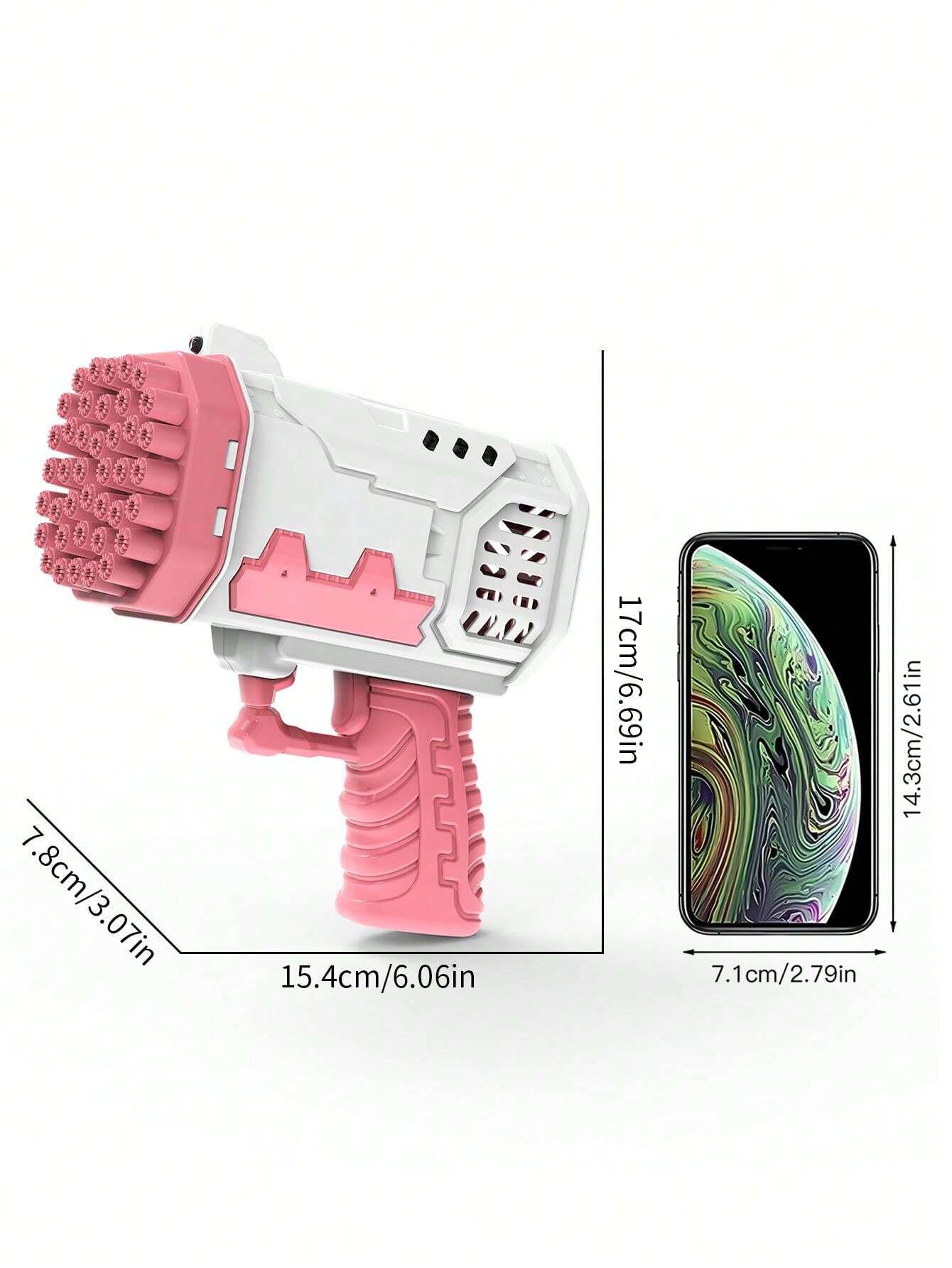 Summer Handheld Gatling Bubble Gun Toy Gift Electric Bubble Blower