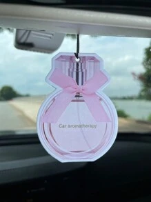 Car Aromatherapy Diffuser Air Freshener With Fragrant Pellets, Black Sugar Design, Vent Clip Type, Japanese Cartoon Decoration For Rearview Mirror, Suitable For Car/Toilet/Living Room/Bedroom/Home Interior - Coral Pink - View 4