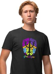Men T-Shirts - 黑色 - 查看 1
