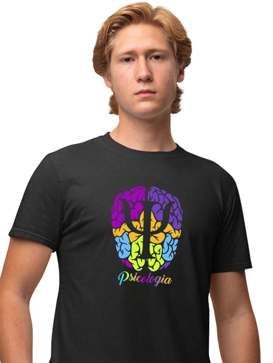 Men T-Shirts - 黑色 - 查看 1