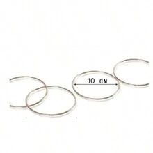 1pc Magic Linking Rings Set, An Ancient Traditional Magic Trick With Four Interlocking Metal Rings, Friction Makes Rings Link And Unlink In Various Forms, Great For Birthday Party, Banquet, Performance Prop - 1pc - View 3