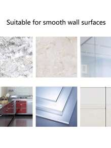 1件/2件/4件/6件沐浴露瓶架挂钩壁挂式吸盘洗发水架，款式随机，圣诞节/情人节浴室配件 - 白色 - 查看 5