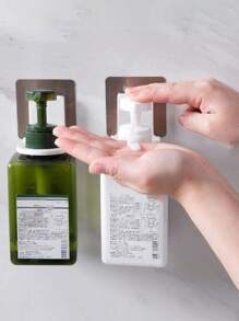 1件/2件/4件/6件沐浴露瓶架挂钩壁挂式吸盘洗发水架，款式随机，圣诞节/情人节浴室配件 - 白色 - 查看 2