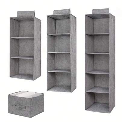 1 件 1/3/4/5/-层可折叠衣物收纳挂袋，带坚固手柄，衣物收纳篮，毯子，被子，节省空间的衣柜整理器，卧室，家庭，宿舍装饰装饰节日装饰房间装饰家居装饰卧室装饰卧室，整理器，整理器，家庭收纳，女式白色 T 恤，女式黑色裤子，女士冬装，连衣裙，女士冬装，优雅女装，女士白衬衫，长袖，女士白色连体裤，女士春季连衣裙，女士春季服装，春季，春季服装，极简主义，夏季上衣