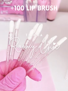 ROOMY CHIC Kit De Suministros De Extensión De Pestañas 500 Piezas 100 Cepillos Glitter Rosa Para Pestañas 100 Microbrush Rosa 100 Lip Brush Glitter Rosa 100 Parches Pestaña 100 Anillos Rosa Para Adhesivo Aplicadores Desechables Kit de Extensiones de Pestañas Mink 1x1 Utensilios de belleza Herramientas de Maquillaje Utensilios para cejas y pestañas - Rosa - Ver 6