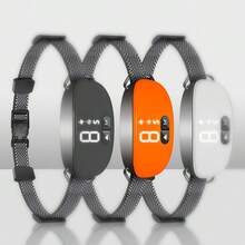 2024新款可充電止吠項圈，擁有8個可調節靈敏度級別和3種訓練模式（振動、蜂鳴和靜電衝擊），3種顏色可選（白色、黑色和橙色） - 白色 - 查看 7