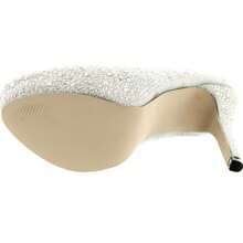 Womens Shiny Platform Pumps Shoes - 銀色 - 查看 5
