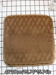 1pc Breathable Sponge Seat Cushion, Cool Mat For Everyday Use At Home, Office And Car, Summer - Brown - View 2