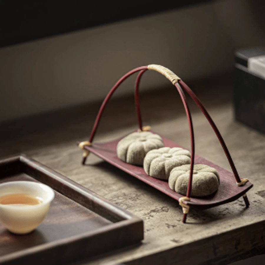 1 Máy Tính Handmade Tre Giỏ Trái Cây, Đính Hôn Giỏ Quà Tặng, Bánh Ngọt Snack Giỏ, Trà Phục Vụ Khay - nhiều màu - Xem 1