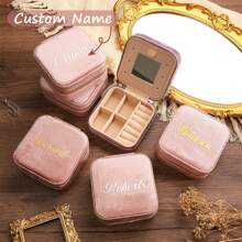 Custom Jewelry Boxes - Wedding And Event Keepsakes - Personalized Velvet Travel Cases - Bridesmaid Gifts - Birthday Gifts And Special Occasions - Beautiful Gifts For Mom On Mother's Day