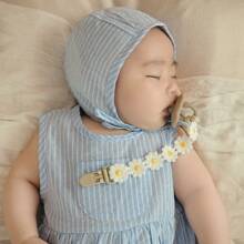 1pc Daisy Flower Pacifier Teether Clip With Anti-Drop Rope And Clamp