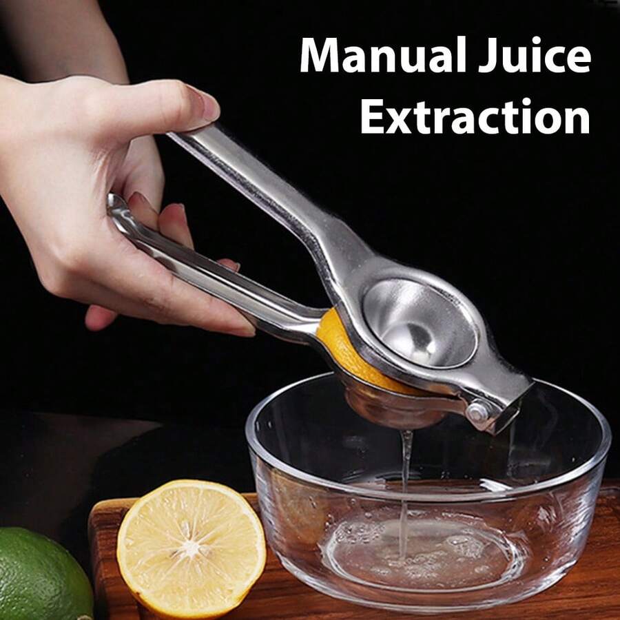 1pc Thickened Stainless Steel Lemon Squeezer, Creative Manual Juicer For Fruits Like Orange And Apple, Kitchen Tool - Perfect For Outdoor Camping And Family Holidays Gift - One Size - View 1