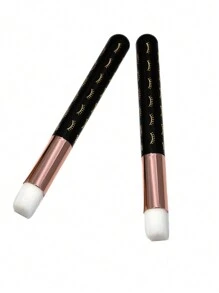 2 Pièces Brosse De Nettoyage Pour Le Nez, Convient Pour Le Nettoyage Du Visage, Brosse De Nettoyage De Mousse D'extension De Cils, Brosse De Poils Doux De Micron Pour Le Nettoyage Des Points , Outil De Beauté De Maquillage