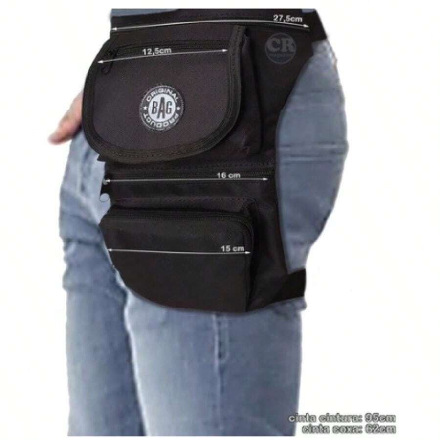 Men Waist Bags - màu đen - Xem 1