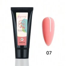 Yogemay指甲加長凝膠15ml 4色聚合凝膠白色粉色裸色指甲增厚解決方案自己在家製作女性和初學者禮物 - 彩色 - 查看 10