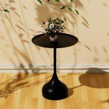 Vintage Style Luxury Wrought Iron Small Round Table For Sofa Side, Suitable For Living Room, Kitchen And Other Occasions For Placing Coffee, Tea, Etc.