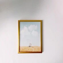 1pc Minimalist Style Picture Frame, Can Be Placed Horizontally Or Vertically, Suitable For Display On Tabletop Or Wall Decoration, For Living Room, Bedroom, Study, Hall, Gallery Etc. (Picture Is For Reference Only, Photo Paper Included Randomly)