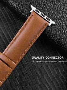 1 buc curea de ceas din piele maro pentru bărbați și femei, compatibilă cu Band S10 S9 S8 S7 41 mm 45 mm 46 mm Ultra 49 mm 44 mm 42 mm 38 mm 40 mm, sport, simplă, compatibilă cu seria
