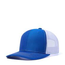 GINPAI Tên & Văn Bản Tùy Chỉnh Mũ Trucker Thêu Cho Nam Nữ Mũ Lưới Snapback Có Thể Điều Chỉnh Tuyệt Vời Cho Mũ Bóng Chày Ngoài Trời - màu xanh trắng - Xem 4