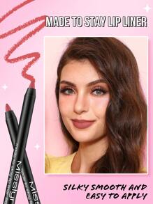 Misslyn 持久高显色唇线笔，乳霜凝胶配方，顺滑易涂，打造自然妆效，可用卷笔刀削尖，色彩饱和度高，打造自然唇妆，持久哑光唇线笔 - 88 - 查看 7