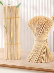 200pcs/100pcs/300pcs(+/-5pcs) 30CM Outdoor Camping BBQ Bamboo Skewers Sticks, For Grilling Meat/Kabobs/Fruits/Snacks,Bbq,Picnic,Camping,Garden,Patio,Outdoor,Garden Decor,Outdoor Decor.