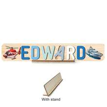 Puzzle avec nom personnalisé, jouet de puzzle en bois personnalisé, puzzle avec nom personnalisé, jouet de puzzle alphabet 3D, cadeaux de Noël de Pâques, cadeaux de premier anniversaire, cadeaux personnalisés, cadeau d'anniversaire, puzzle en bois, jouet de puzzle en bois personnalisé, cadeau d'anniversaire, blocs de construction pièce de coffret cadeau Décoration