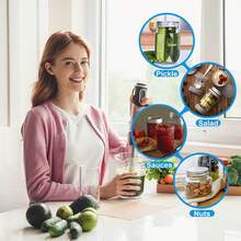 Mason Jar Vacuum Sealer Kit With Accessory For Regular Wide Mouth Mason Jars Only Compatible For Foodsaver - White - View 6
