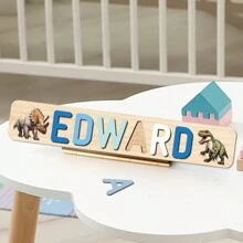 Puzzle avec nom personnalisé, jouet de puzzle en bois personnalisé, puzzle avec nom personnalisé, jouet de puzzle alphabet 3D, cadeaux de Noël de Pâques, cadeaux de premier anniversaire, cadeaux personnalisés, cadeau d'anniversaire, puzzle en bois, jouet de puzzle en bois personnalisé, cadeau d'anniversaire, blocs de construction pièce de coffret cadeau Décoration