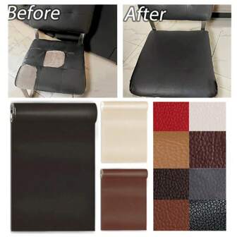 1 pieza de pegatinas autoadhesivas DIY de 8 colores, parche de patrón de lichi para reparación de sofá de fondo de pared artificial y para reparar muebles de mesa y silla.