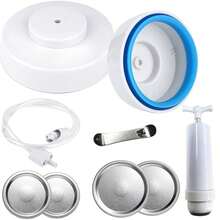 Mason Jar Vacuum Sealer Kit With Accessory For Regular Wide Mouth Mason Jars Only Compatible For Foodsaver - White - View 1