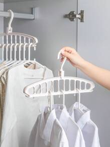 1入組黑色多功能櫥櫃衣架宿舍衣櫃衣架鉤