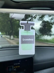汽車式空氣清新劑通風口夾，黑冰，卡通動漫糖塊設計，後視鏡香氛掛飾，適用於汽車通風口、廁所、客廳和臥室，家用香水瓶設計