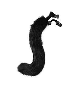 Bộ vòng cổ cá nhân hóa phong cách Y2K Phụ kiện nhập vai hành động thực tế Vòng cổ Gothic Punk Băng đô tai cáo Tai & đuôi động vật Đạo cụ cosplay - màu đen - Xem 6