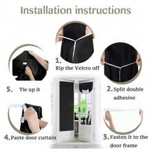 Door Curtains - Brown - View 6