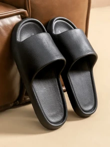 Sandalias impermeables, de alta calidad, para mujeres, de verano para ducha, baño, y casa, antideslizantes y anti-olor - Negro - Ver 2